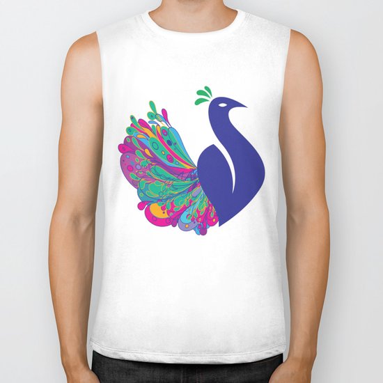 Peacock Fantasy Biker Tank