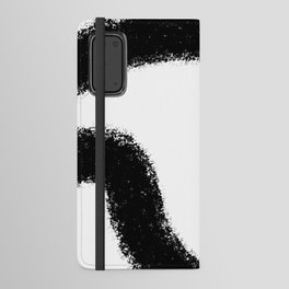 Black and white curves Android Wallet Case