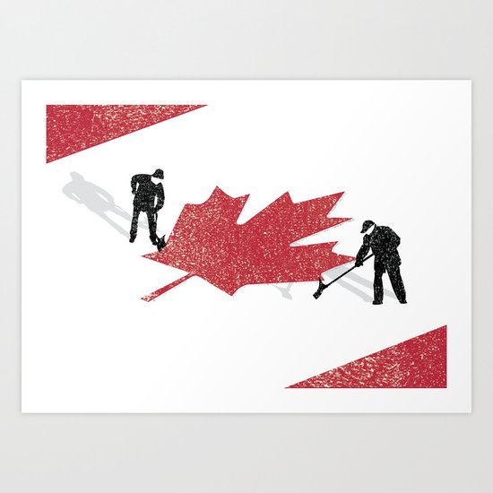 Snow in Canada Art Print