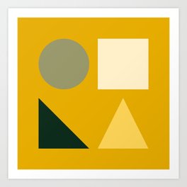 Modern Geometric 80A Art Print