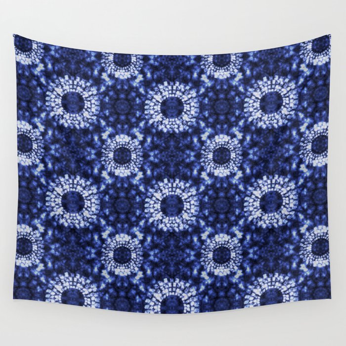 Shibori in Blue Wall Tapestry