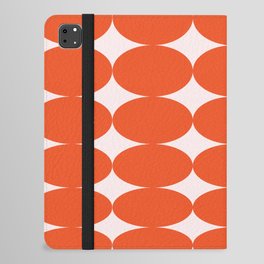 Retro Round Pattern - Orange iPad Folio Case