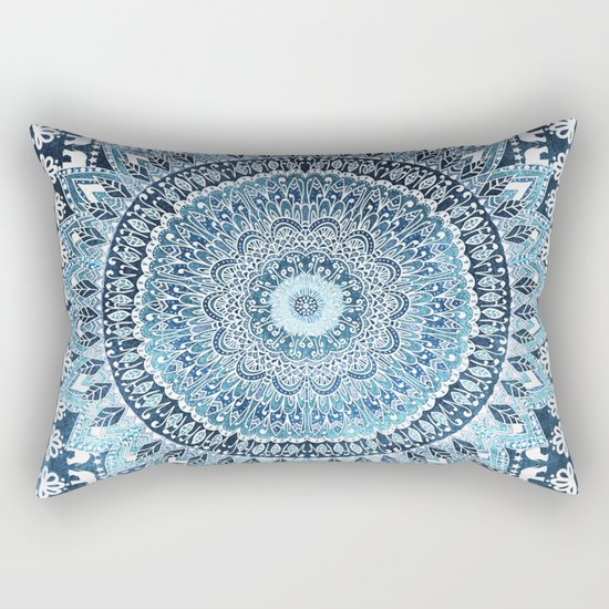 MANDALIKA INDIGO Rectangular Pillow