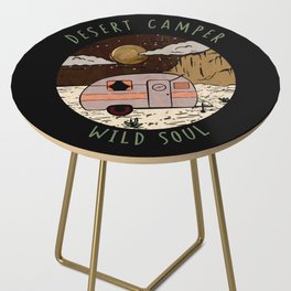 Desert camper wild soul Graphic Design Side Table