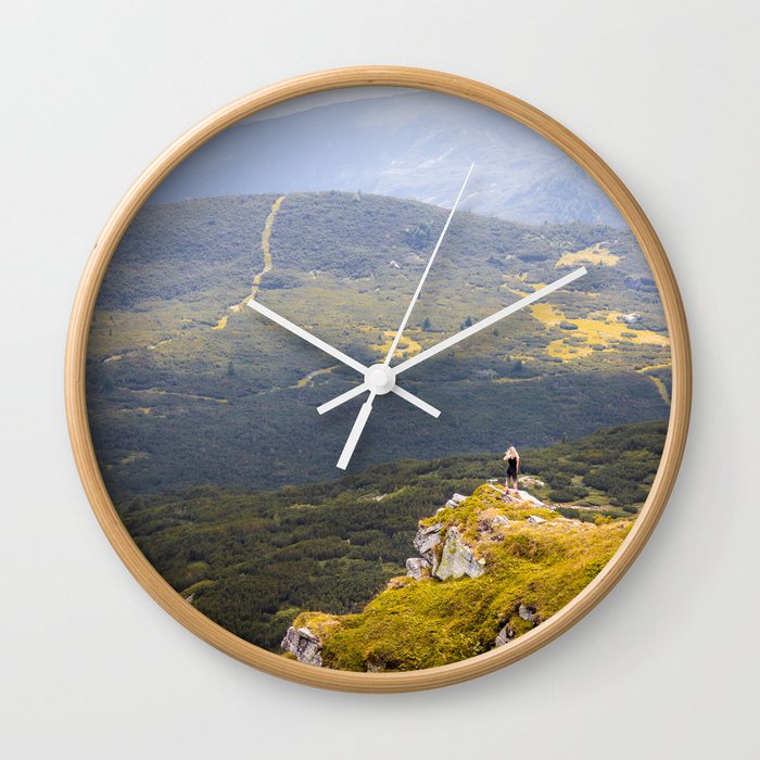 Above the abyss Wall Clock
