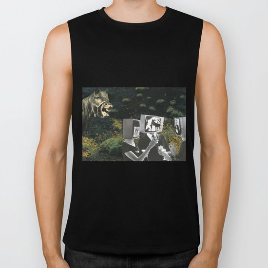 Animals Laugh At People Too Biker Tank