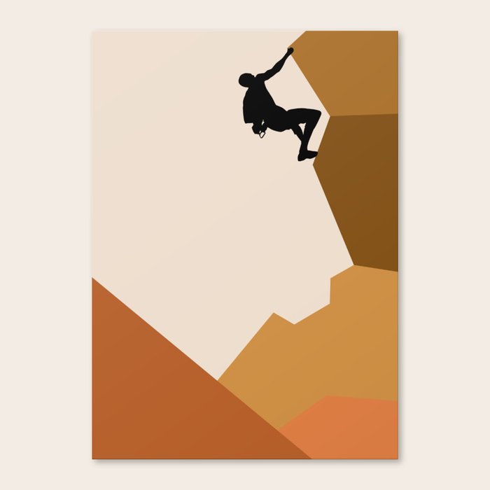 ROCK CLIMBING Canvas Print by Shirthero247 Society6