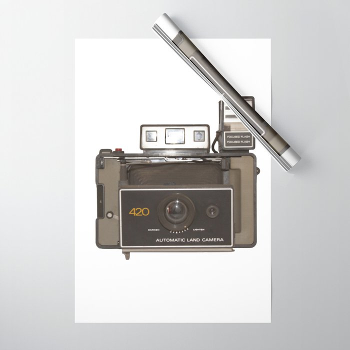 instant vintage camera Wrapping Paper