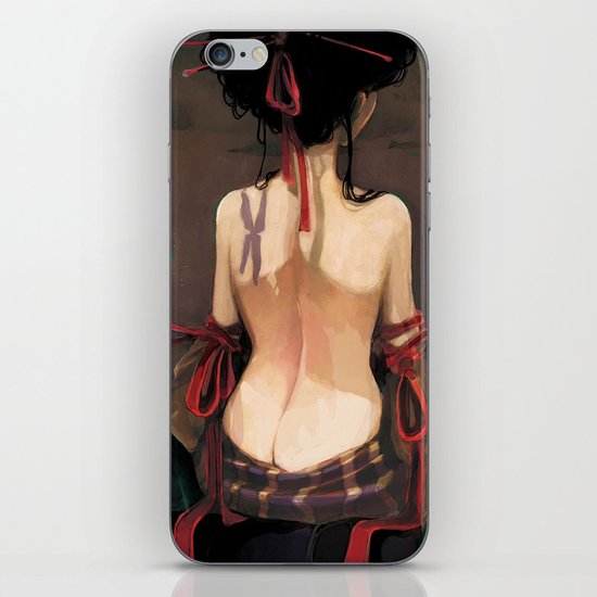 Geisha de dos. iPhone & iPod Skin