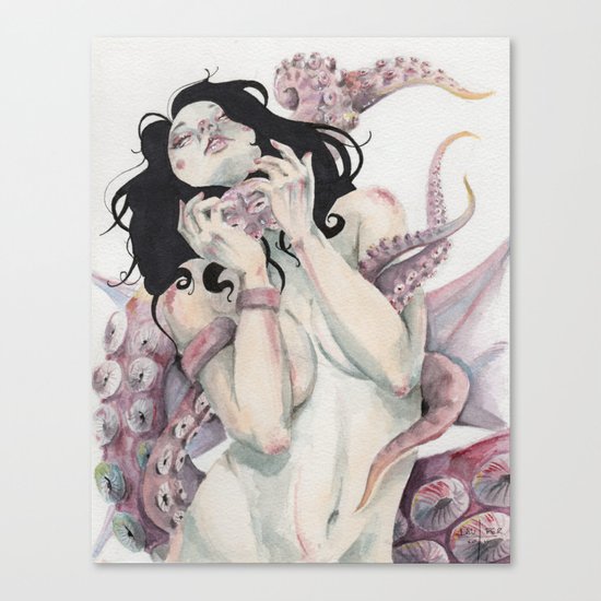 Taken by the Creature Canvas Print