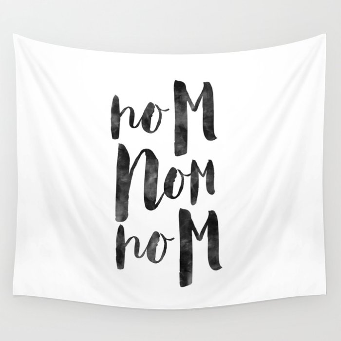 kitchen wall art,kitchen decor, nom nom nom,food quote,funny,kitchen