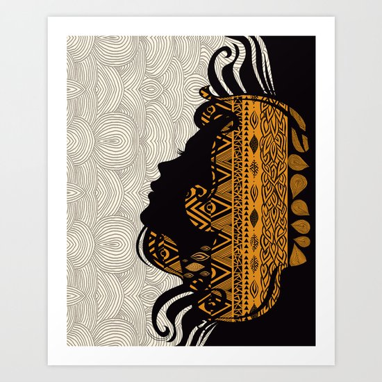 Tribal Dreams by Pom Graphic Design & Viviana Gonzalez Art Print