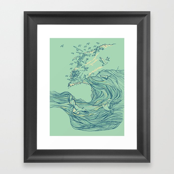 Ocean Breath Framed Art Print