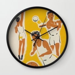 Vintage athletics poster Wall Clock
