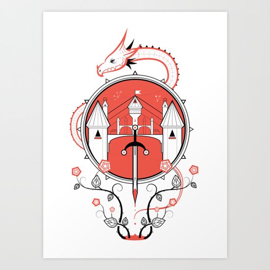 A Legend of Blood Art Print