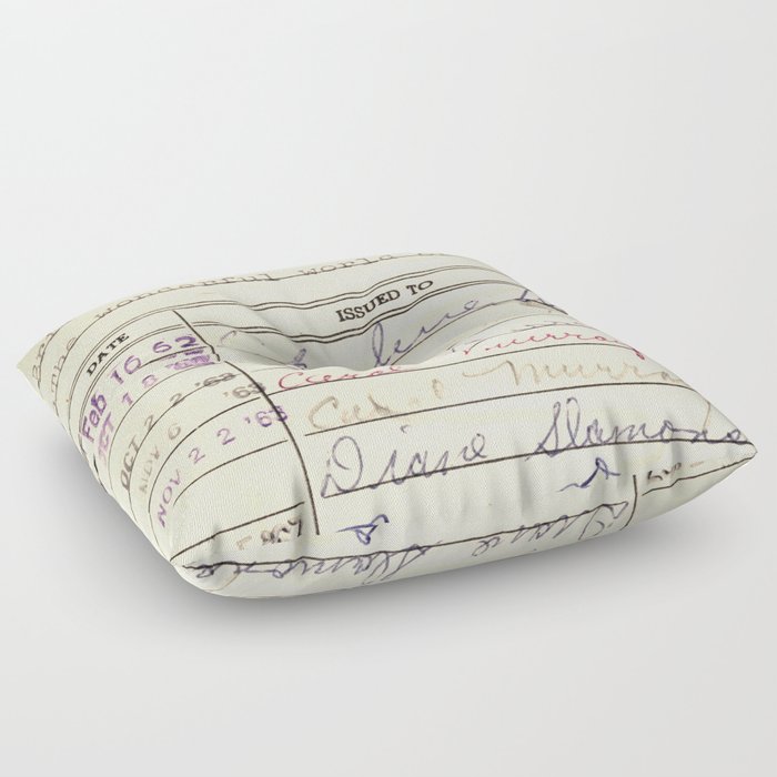Library Card 780 The Wonderful World of Music Floor Pillow