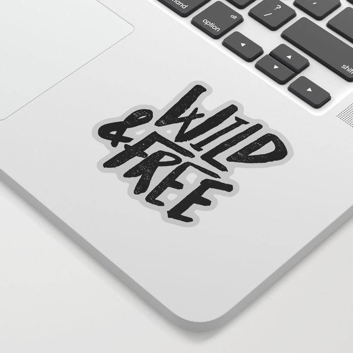 Wild and Free x Gold and Navy Sticker