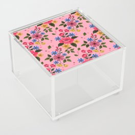 Vintage Floral Acrylic Box