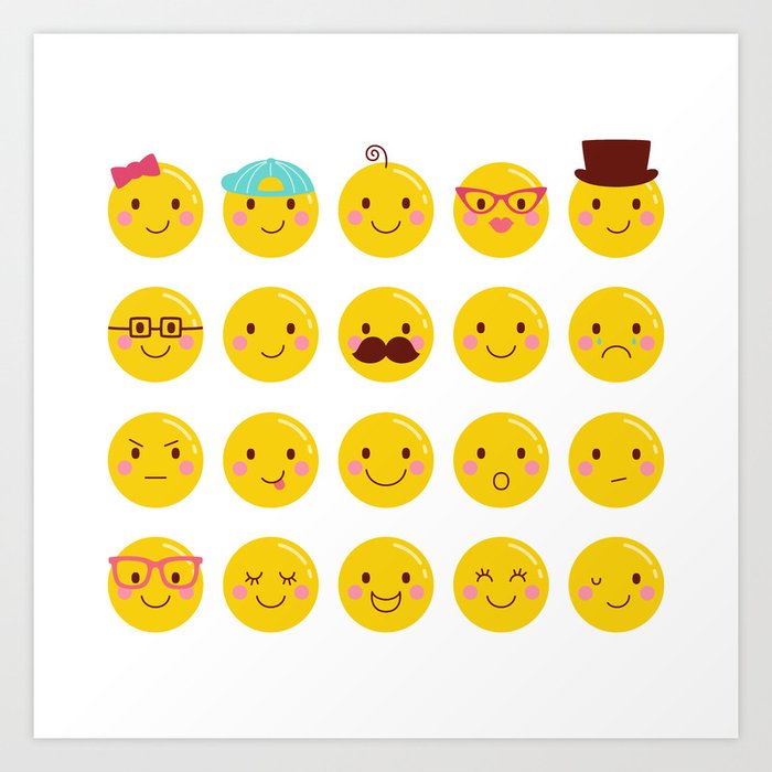 Large Printable Emoji Faces