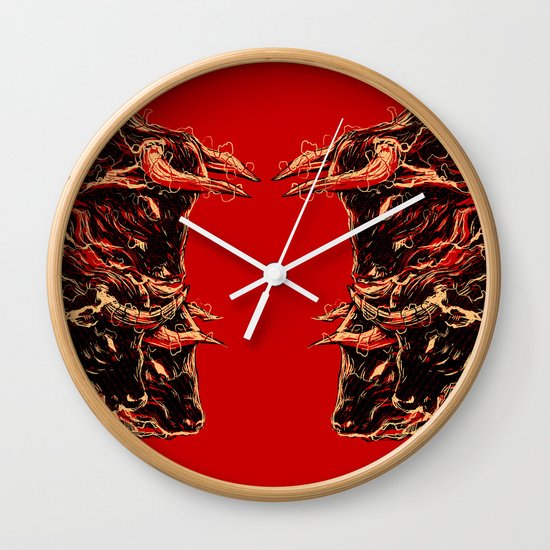 bull Wall Clock