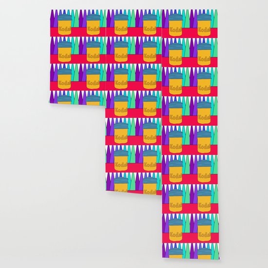 Vintage Kodak Film Canister Wallpaper By Oranacreative Society6