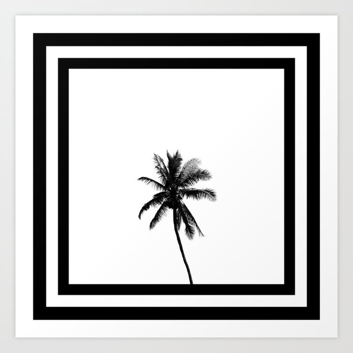 Palm Tree Squared Art Print