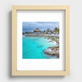 Mexico Photography - Beautiful Beach Resort On The Mexican Coast Recessed Framed Print