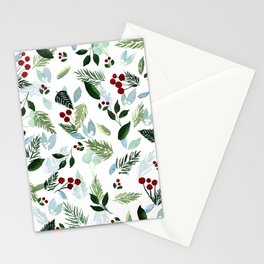 Blue Christmas Stationery Cards