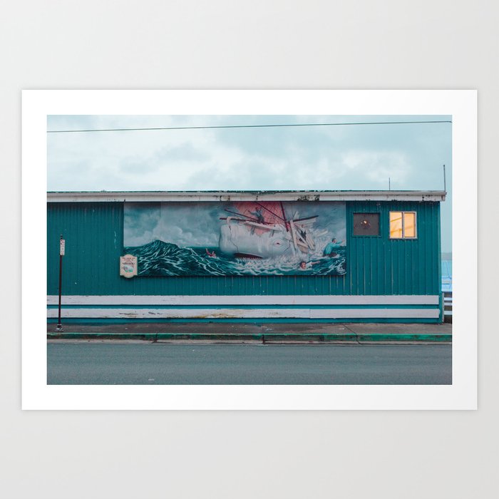 Moby Dick Mural Art Print By Phillip Van Society6