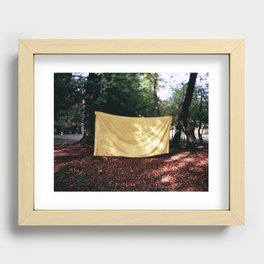 Yellow Sheet Recessed Framed Print
