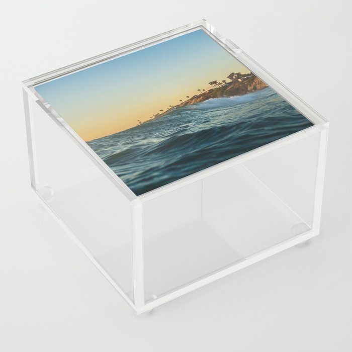 Blue Waves Ocean Sea Acrylic Box