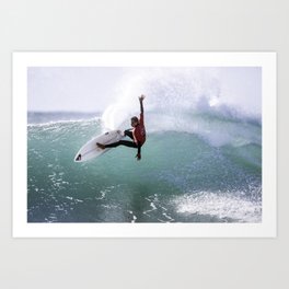 South Africa, Surfing atJeffrey's Bay Art Print | Water, Surftravel, Color, Surfer, Film, Southafrica, Wave, Surfing, Photo, Wind 