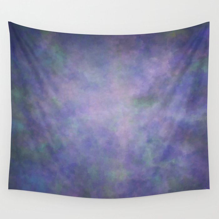 Abstract Soft Watercolor Gradient Ombre Blend 3 Purple Blue And Green Wall Tapestry By Pipafineart