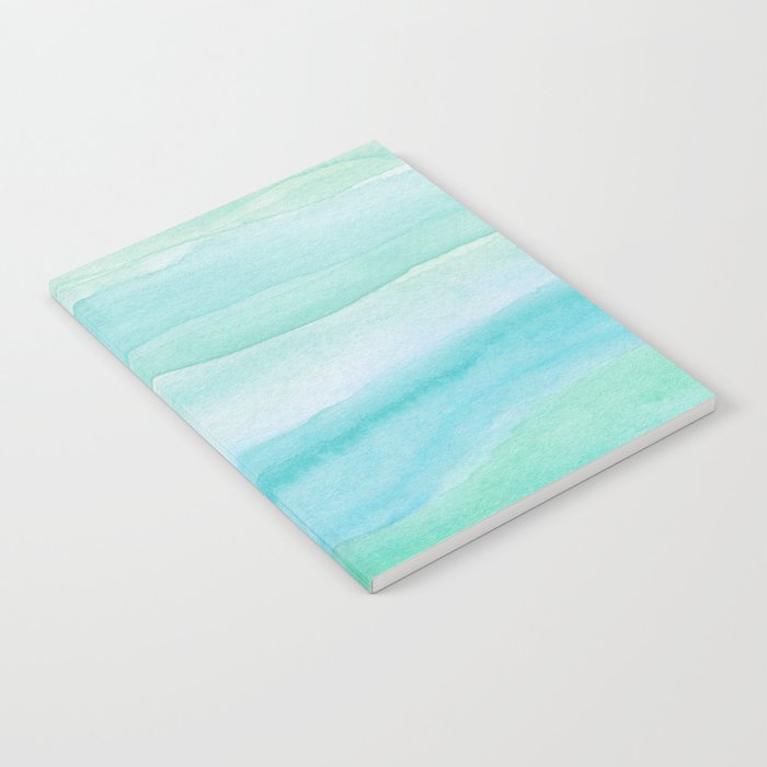 Ocean Layers - Blue Green Watercolor Notebook