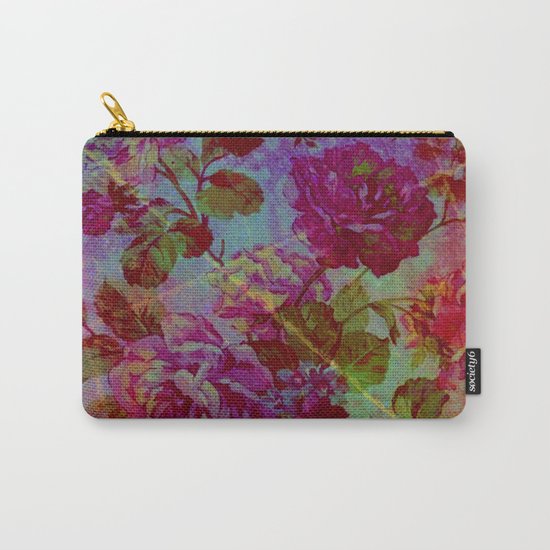 vintage floral Carry-All Pouch