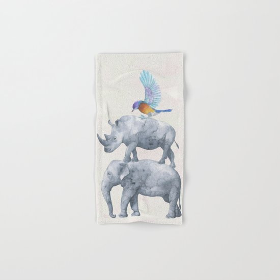African Wildlife Hand & Bath Towel