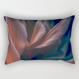 Chrysanthemum Flower Moody Tone Rectangular Pillow