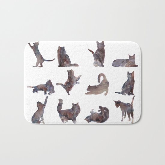 Cats Pattern Bath Mat