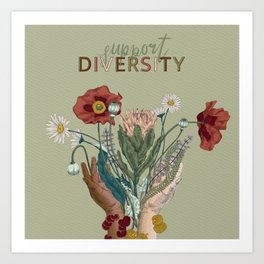 Support Diversity Art Print
