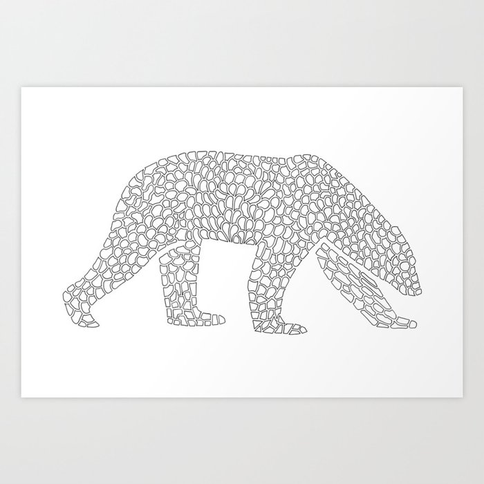 Pattern - Polar Bear Art Print