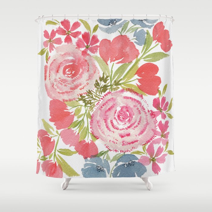 Sweet Ranunculus Shower Curtain