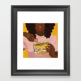 Taco Bell Crunchwrap Framed Art Print