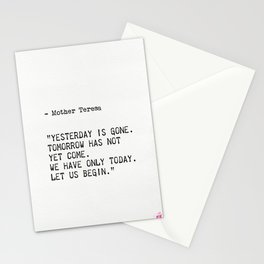 Mother Teresa quote Stationery Card
