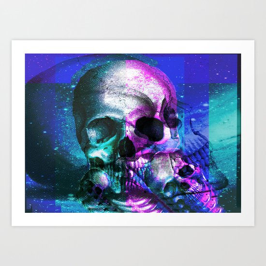 Skullking around Art Print