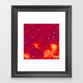 Abstract hot red Framed Art Print