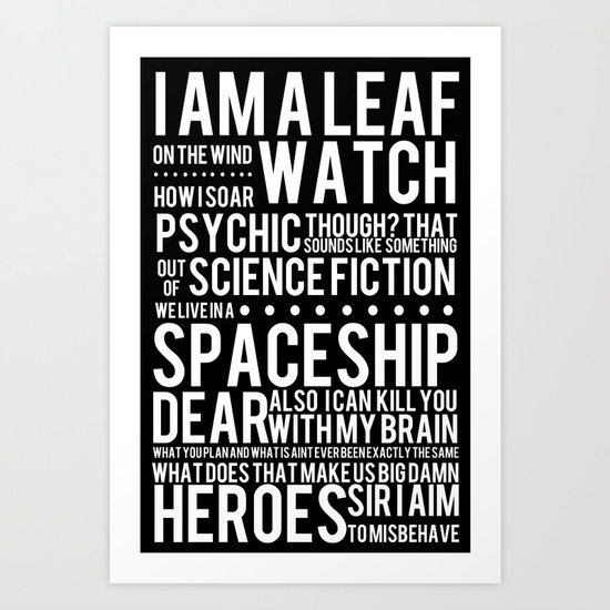 Firefly Subway Poster Art Print