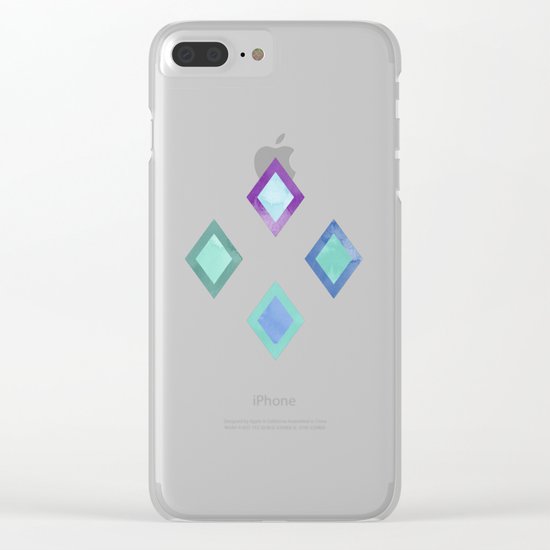 Lovely Pattern IV Clear iPhone Case