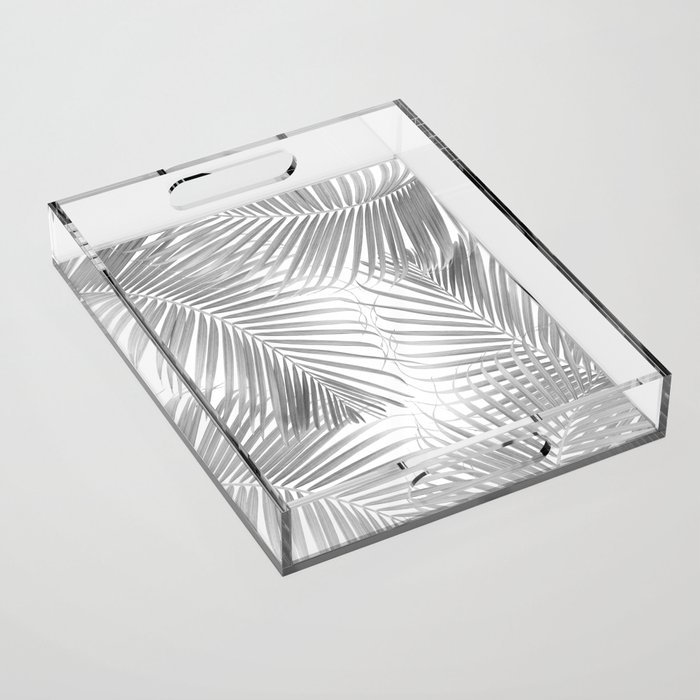 Palm Leaf Delicado Pattern #2 #tropical #wall #art #society6 Acrylic Tray