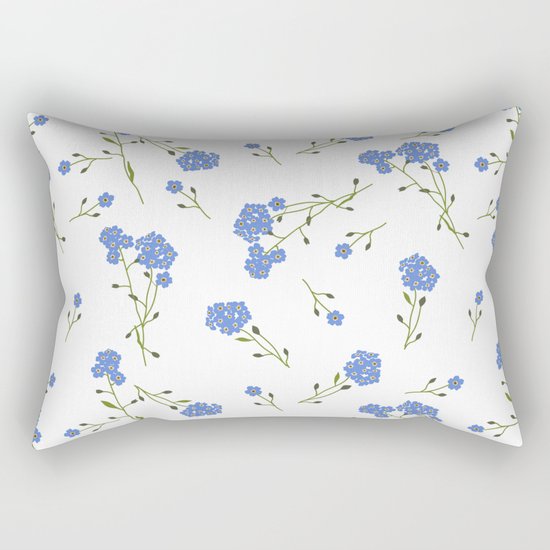 Forget me not II Rectangular Pillow