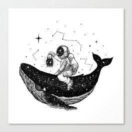 Space whale Canvas Print